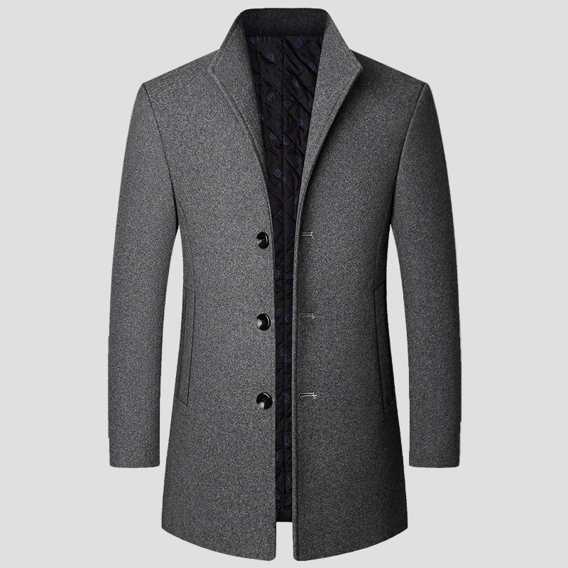 George | Men's Quilted Single-Breasted Coat