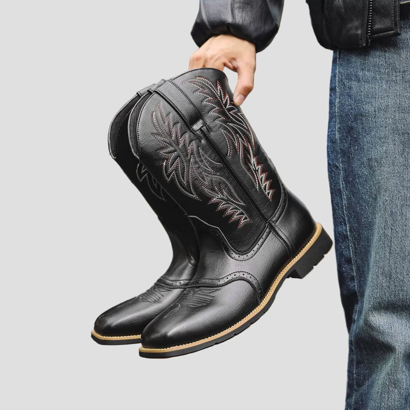 Owen | Western Leather Cowboy Boots for Men