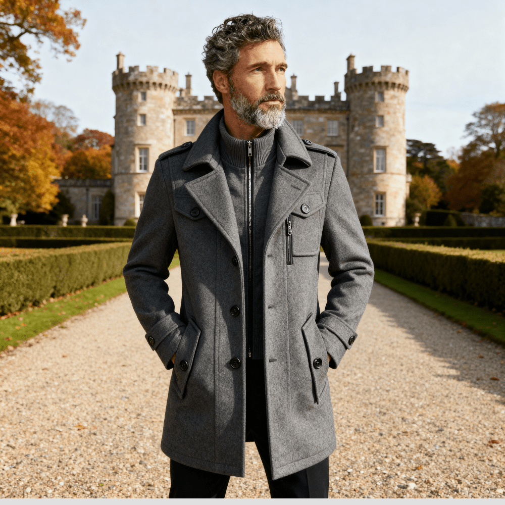 Rhett | Retro Double Collar Coat