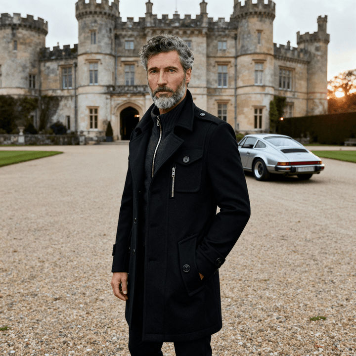 Rhett | Retro Double Collar Coat