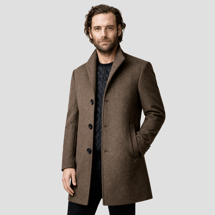 George | Men's Quilted Single-Breasted Coat