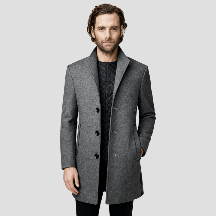 George | Men's Quilted Single-Breasted Coat