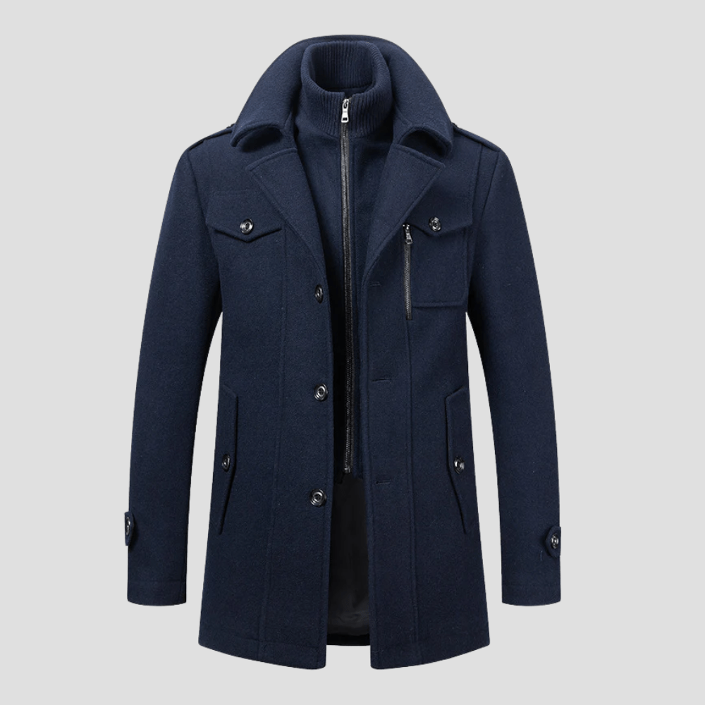 Rhett | Retro Double Collar Coat