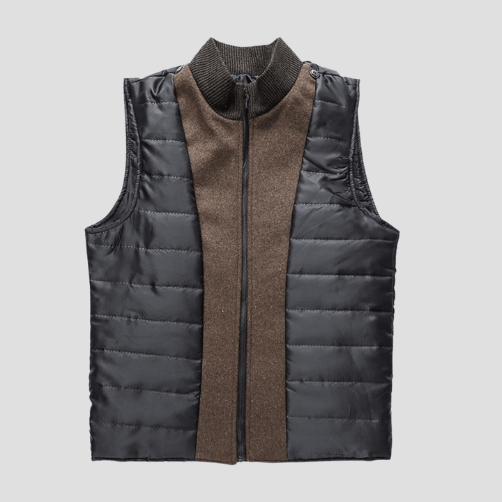 Charles | Men's Quilted Stand Collar Coat