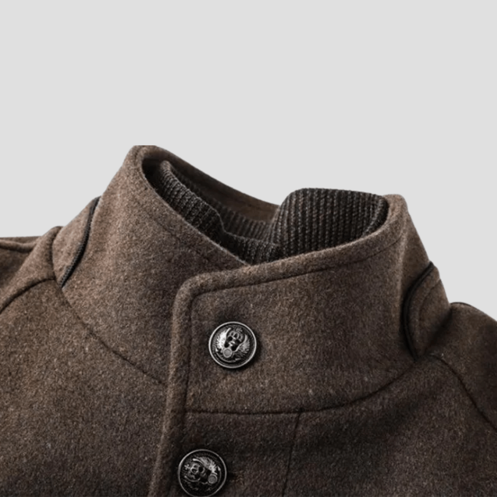 Charles | Men's Quilted Stand Collar Coat