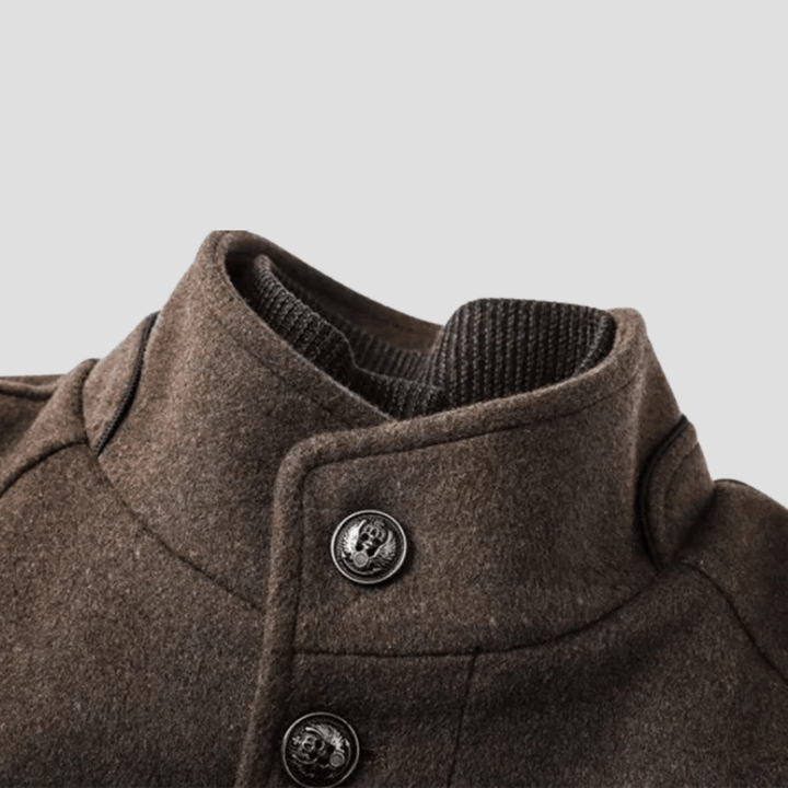 Charles | Men's Quilted Stand Collar Coat