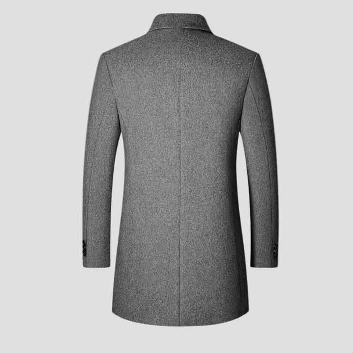 Alder | Elegant Long Wool Blend Coat for Men