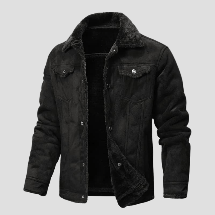 Cavendish | Shearling Biker Leather Jacket for Men