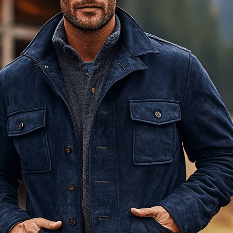 Ethan | Vintage Suede Lapel Coat