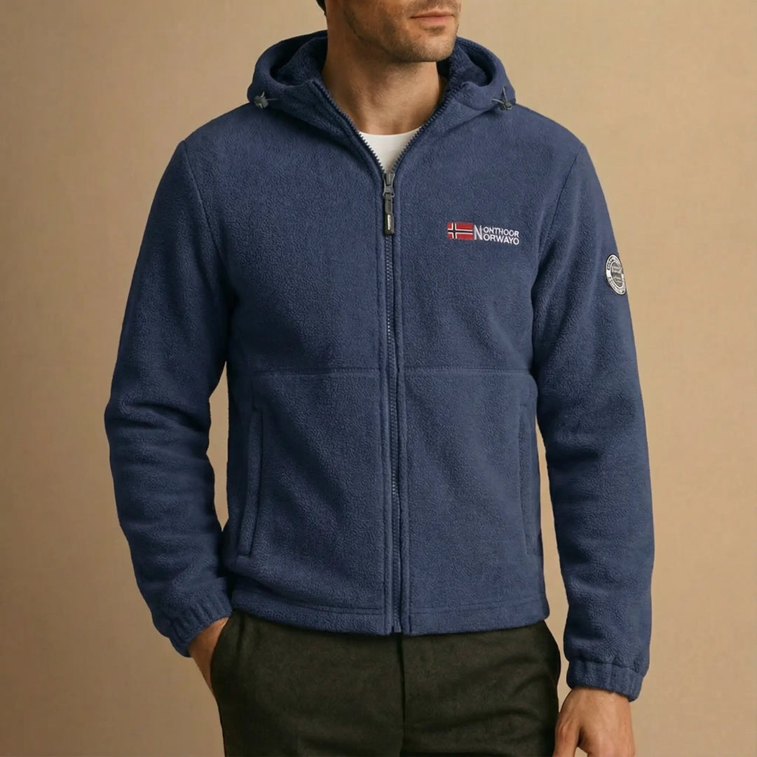 Heavyweight Sherpa-Lined Fleece Jacket