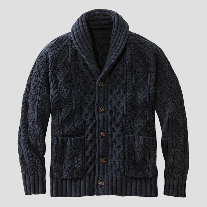Noah | Knitted Jacquard Retro Casual Cardigan