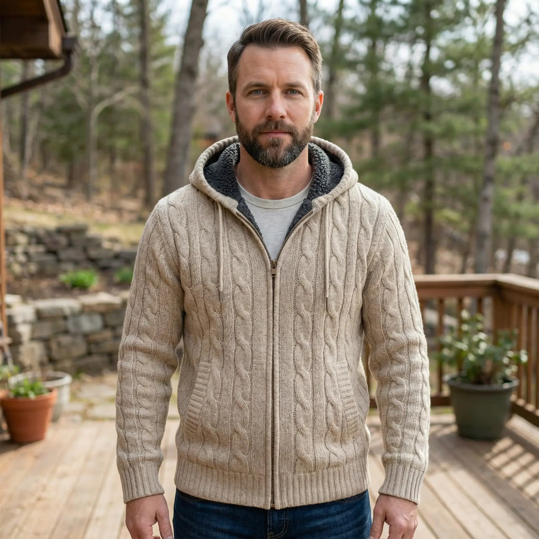 Gavin | Cozy Wool Hooded Sweater