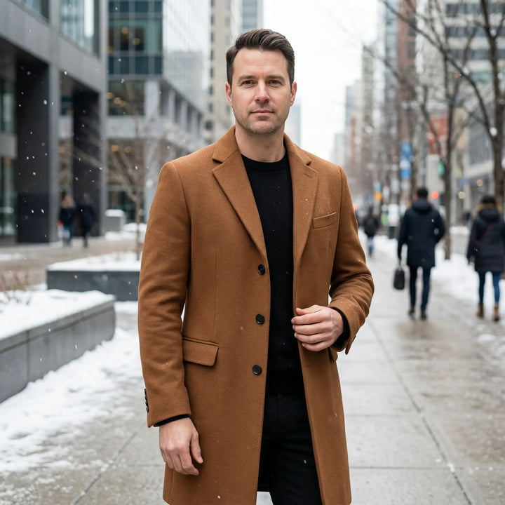James | Men's Tailored Wool Coat