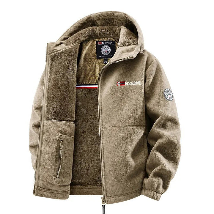 Heavyweight Sherpa-Lined Fleece Jacket