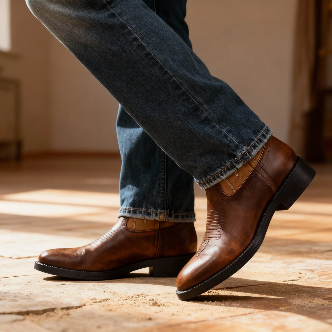 Owen | Western Leather Cowboy Boots for Men