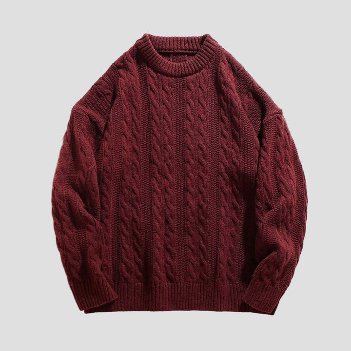 Landon | Men’s Ribbed Knit Crewneck Sweater