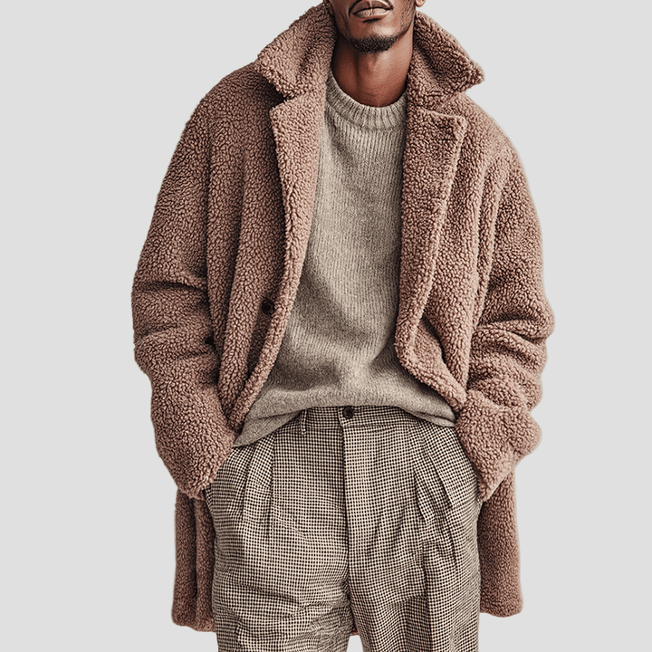Logan | Polar Fleece Button Coat