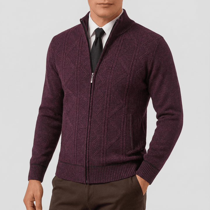 Declan | Zip-Up Cardigan Sweater