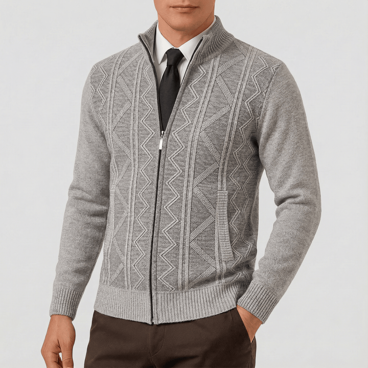 Declan | Zip-Up Cardigan Sweater