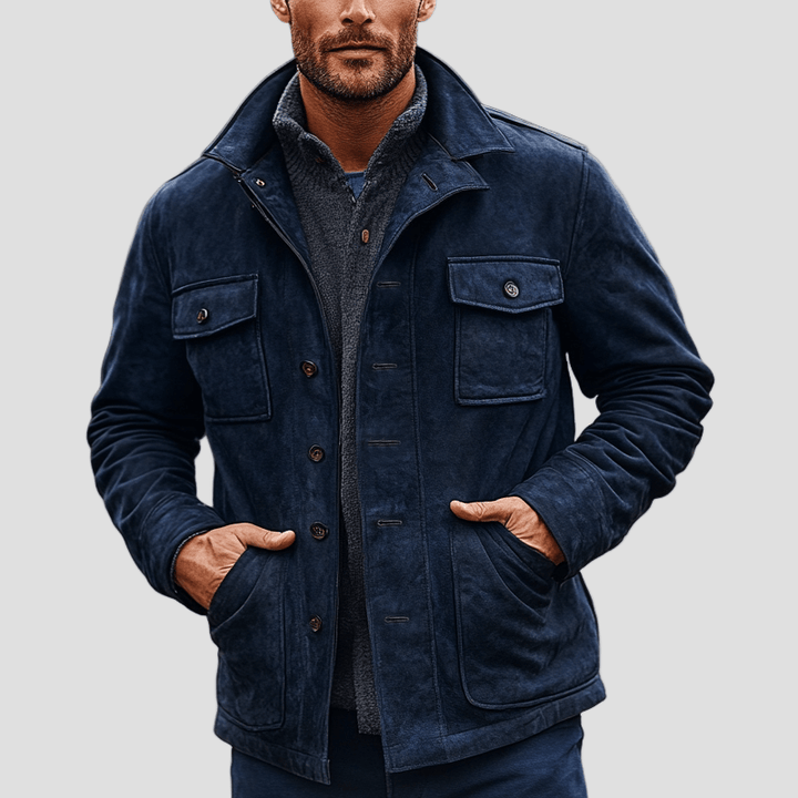 Ethan | Vintage Suede Lapel Coat