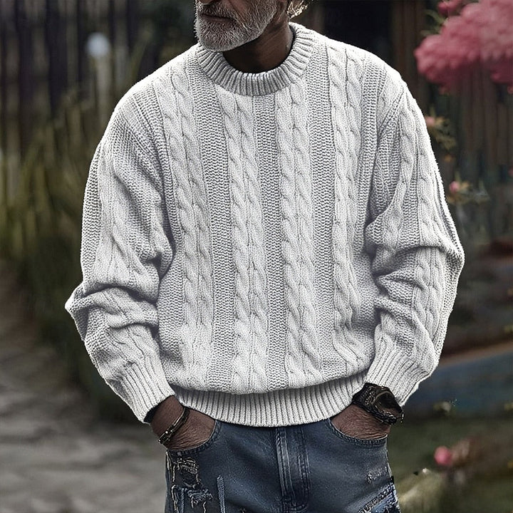 Landon | Men’s Ribbed Knit Crewneck Sweater