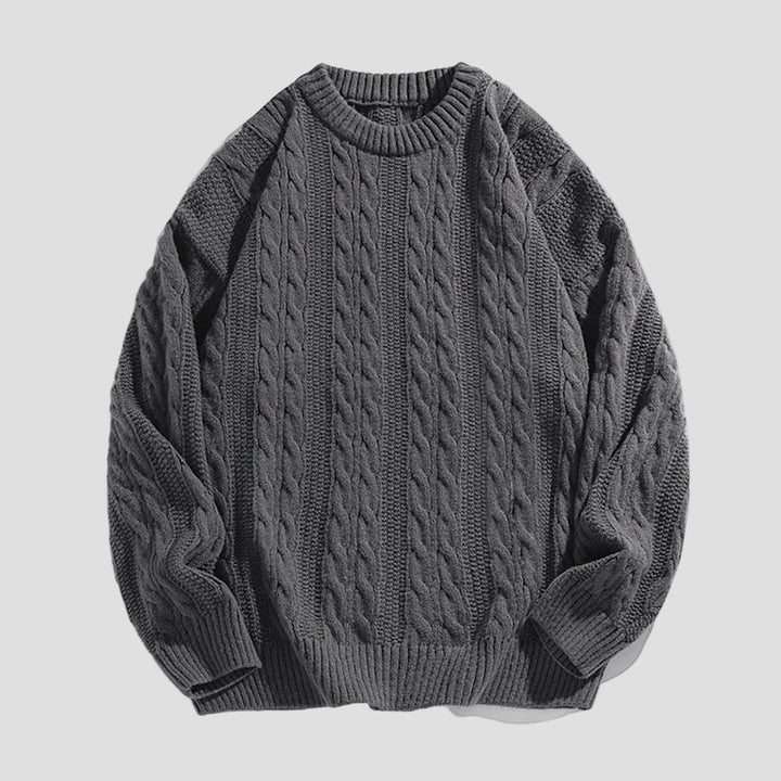 Landon | Men’s Ribbed Knit Crewneck Sweater