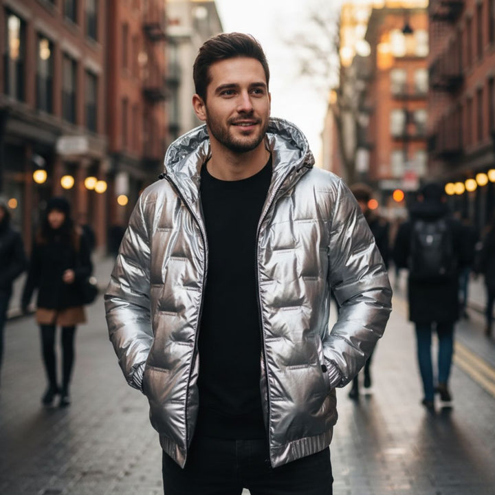 Asher | Quilted Hooded Water-Resistant Down Winter Jacket