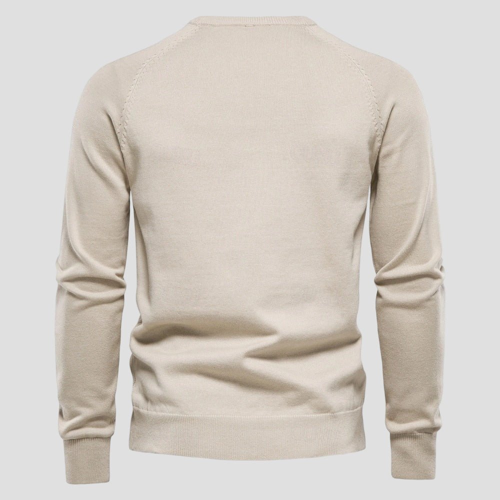 Dylan | Solid Color Crewneck Sweater
