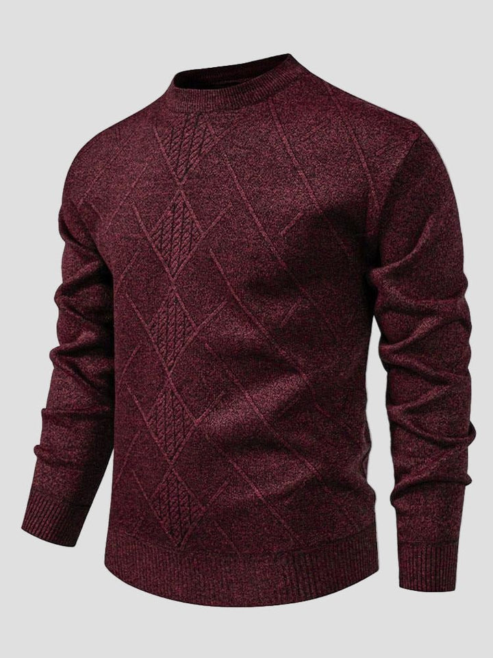 Jackson | Textured Knit Crewneck Sweater
