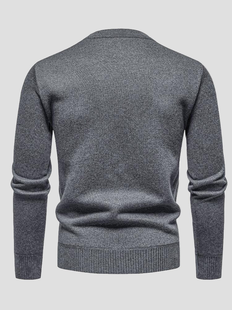 Jackson | Textured Knit Crewneck Sweater