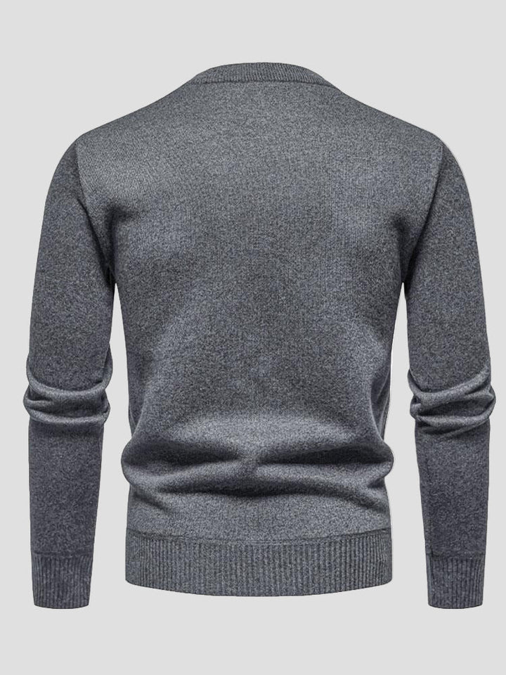 Jackson | Textured Knit Crewneck Sweater
