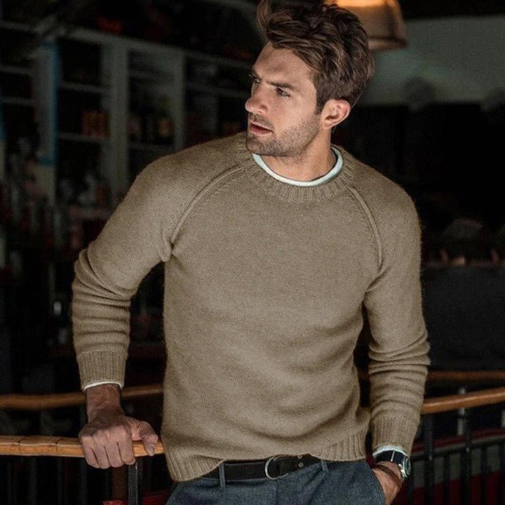 Liam | Men’s Solid Color Crewneck Sweater