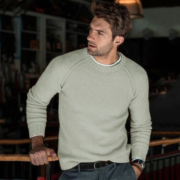 Liam | Men’s Solid Color Crewneck Sweater