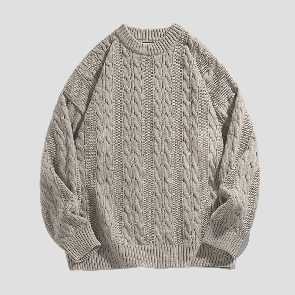 Landon | Men’s Ribbed Knit Crewneck Sweater