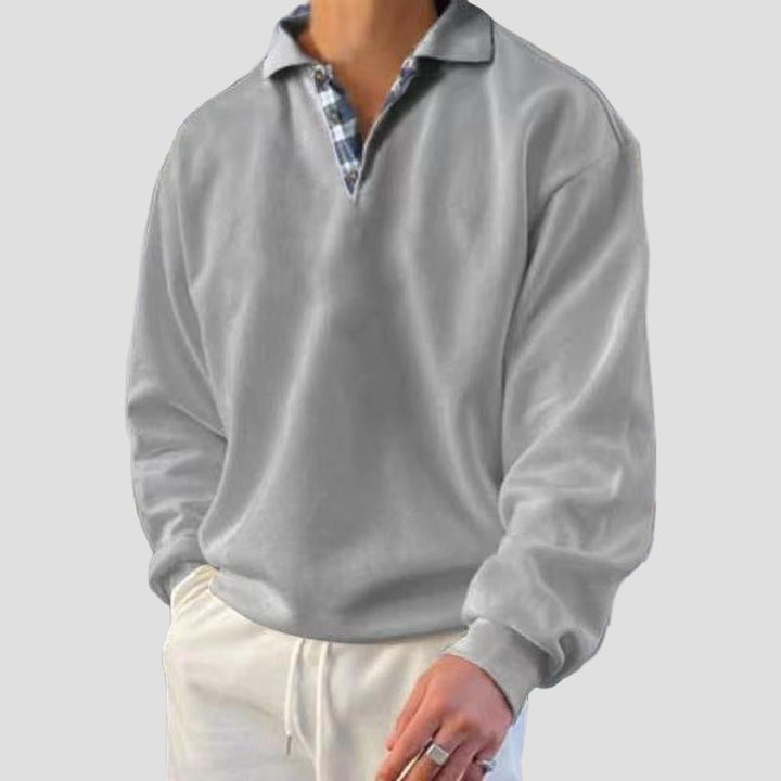 Everett | Loose Solid Color Long Sleeve Sweatshirt