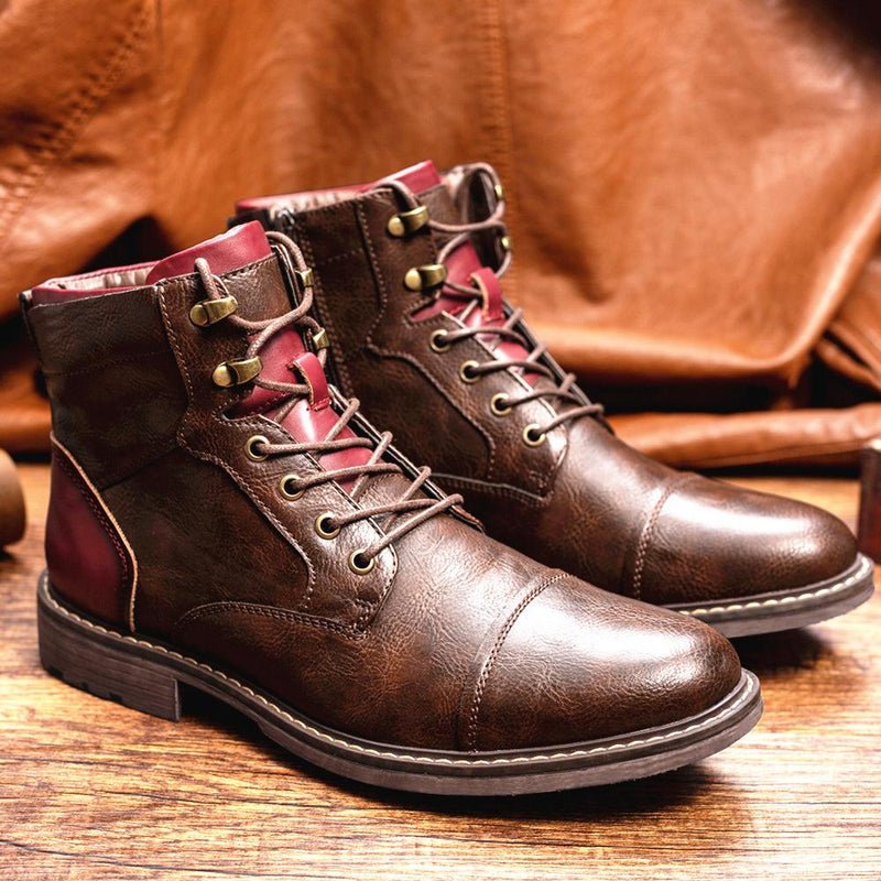 Connor | Men’s Patchwork Ankle Boots