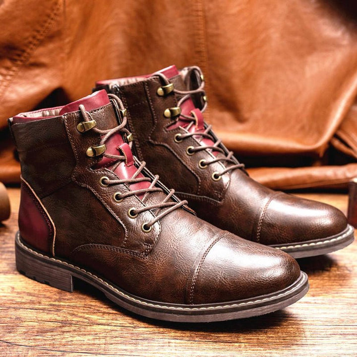 Connor | Men’s Patchwork Ankle Boots