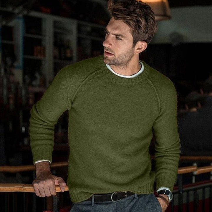 Liam | Men’s Solid Color Crewneck Sweater