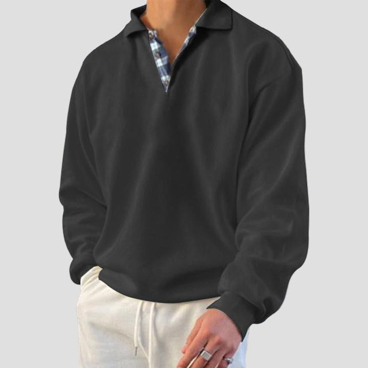 Everett | Loose Solid Color Long Sleeve Sweatshirt
