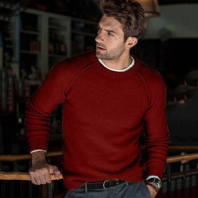 Liam | Men’s Solid Color Crewneck Sweater