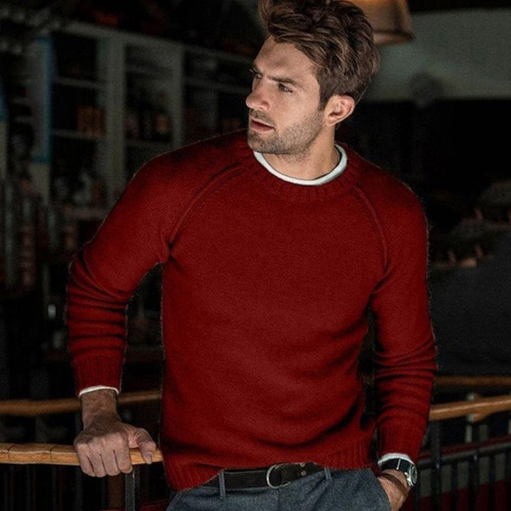 Liam | Men’s Solid Color Crewneck Sweater