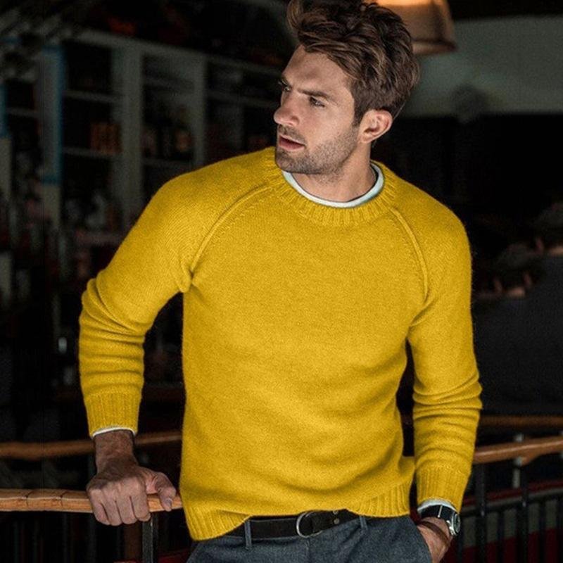 Liam | Men’s Solid Color Crewneck Sweater