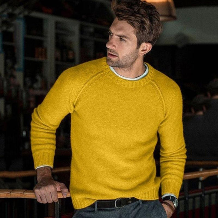 Liam | Men’s Solid Color Crewneck Sweater