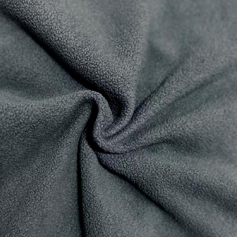 Beau | Loose Fleece Stand Collar Solid Color Sweatshirt