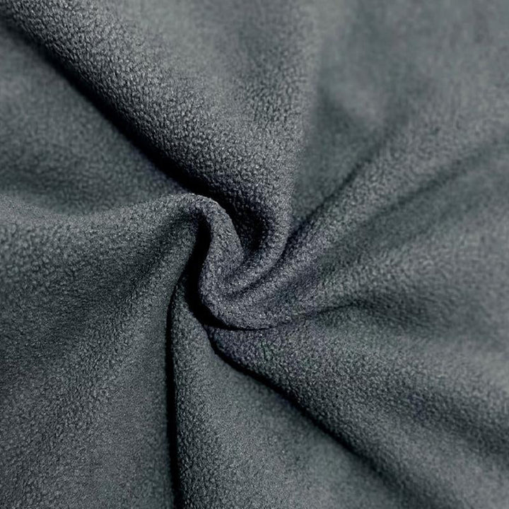 Beau | Loose Fleece Stand Collar Solid Color Sweatshirt