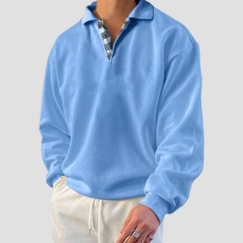 Everett | Loose Solid Color Long Sleeve Sweatshirt