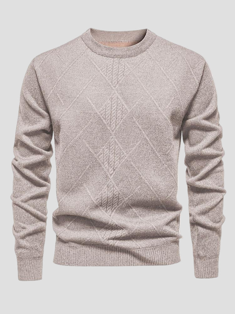 Jackson | Textured Knit Crewneck Sweater