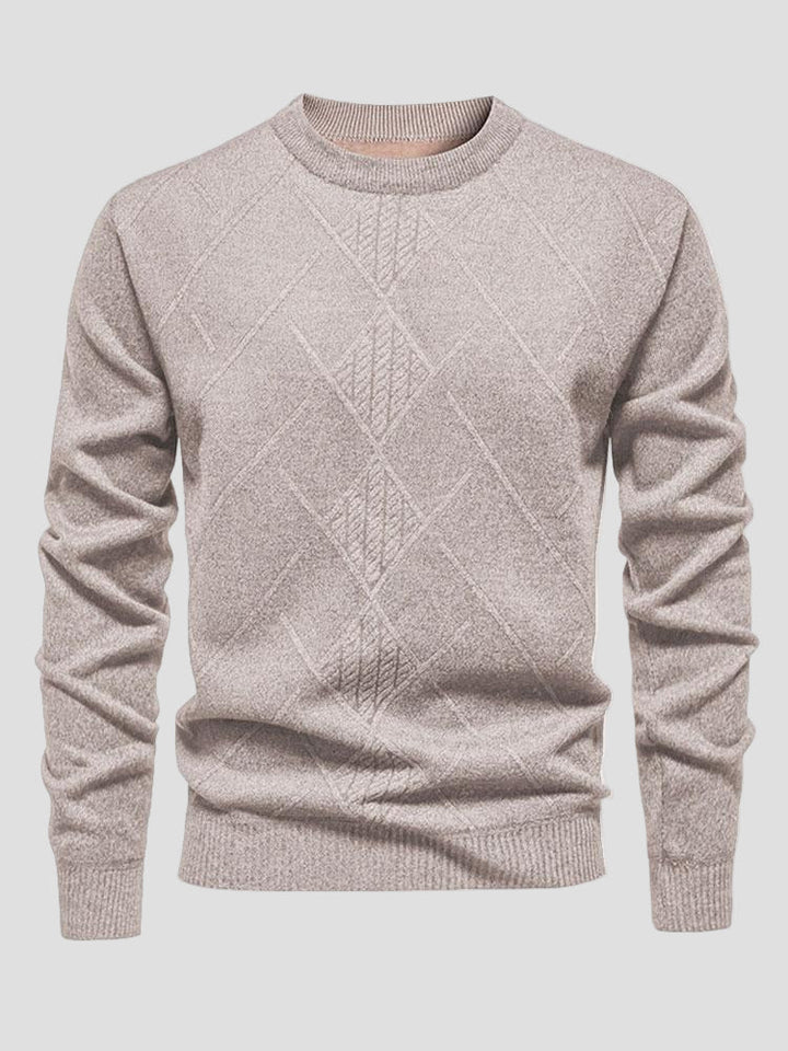 Jackson | Textured Knit Crewneck Sweater