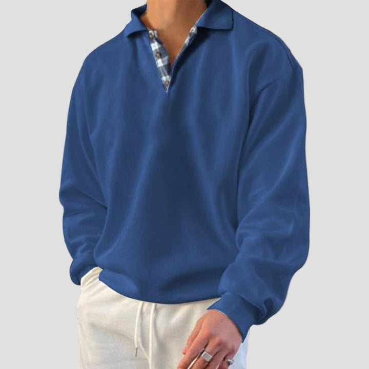 Everett | Loose Solid Color Long Sleeve Sweatshirt