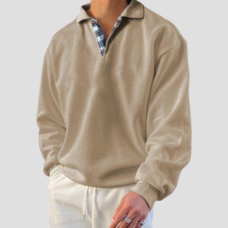 Everett | Loose Solid Color Long Sleeve Sweatshirt
